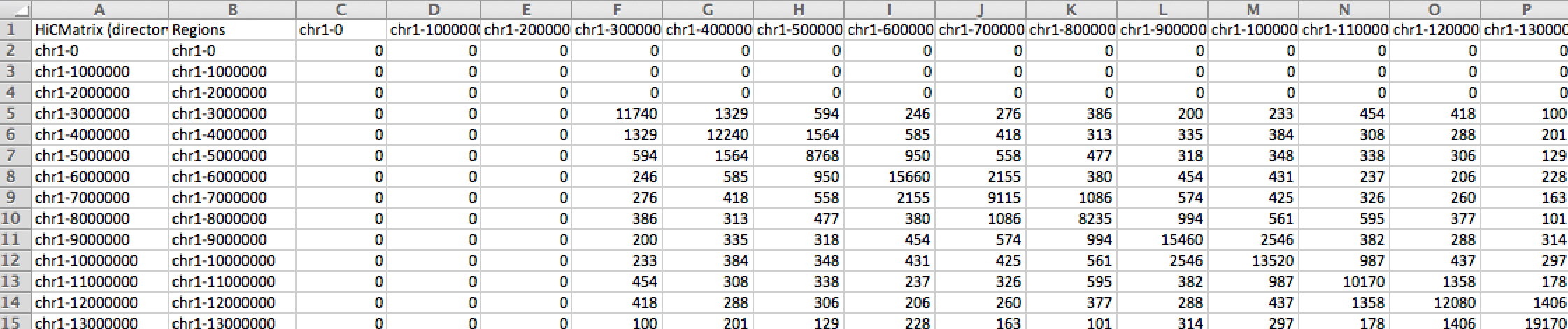 Hi-C Homer Output